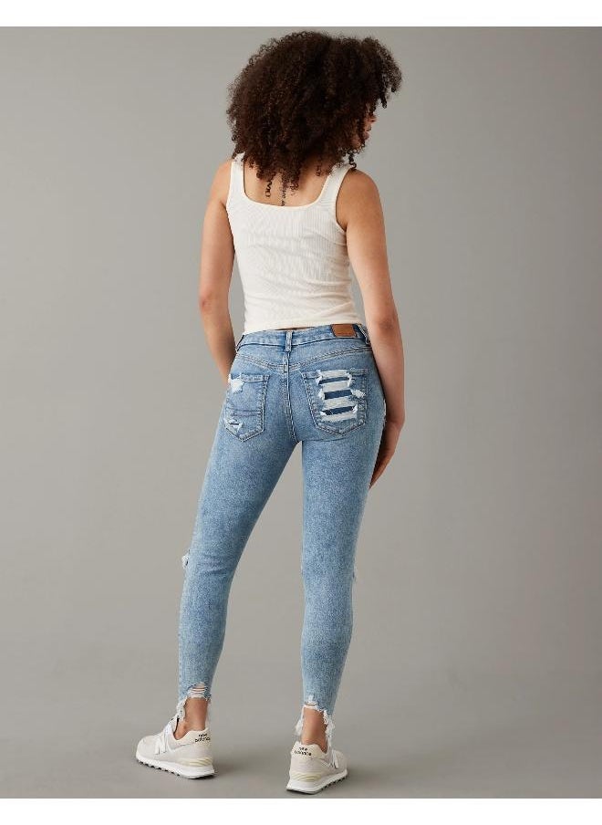 American Eagle AE Ne(x)t مستوى ممزق متعرج Jegging  - Image 2