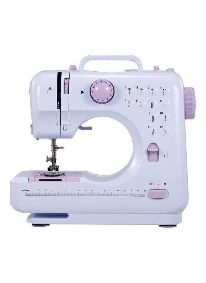 Generic Portable Electric Sewing Machine With Foot Pedal H37650US-su White/Purple  - Image 3