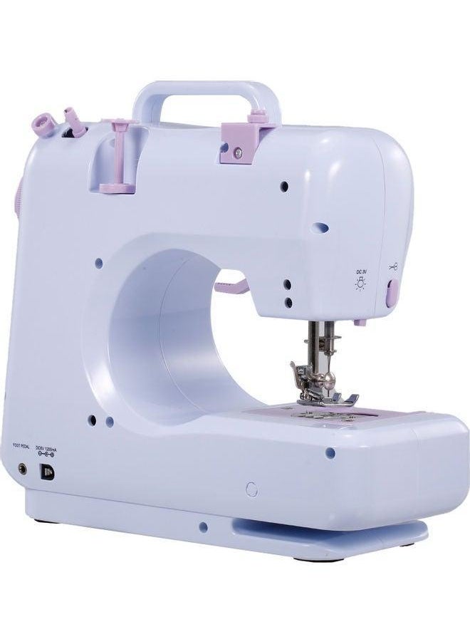 Generic Portable Electric Sewing Machine With Foot Pedal H37650US-su White/Purple  - Image 5