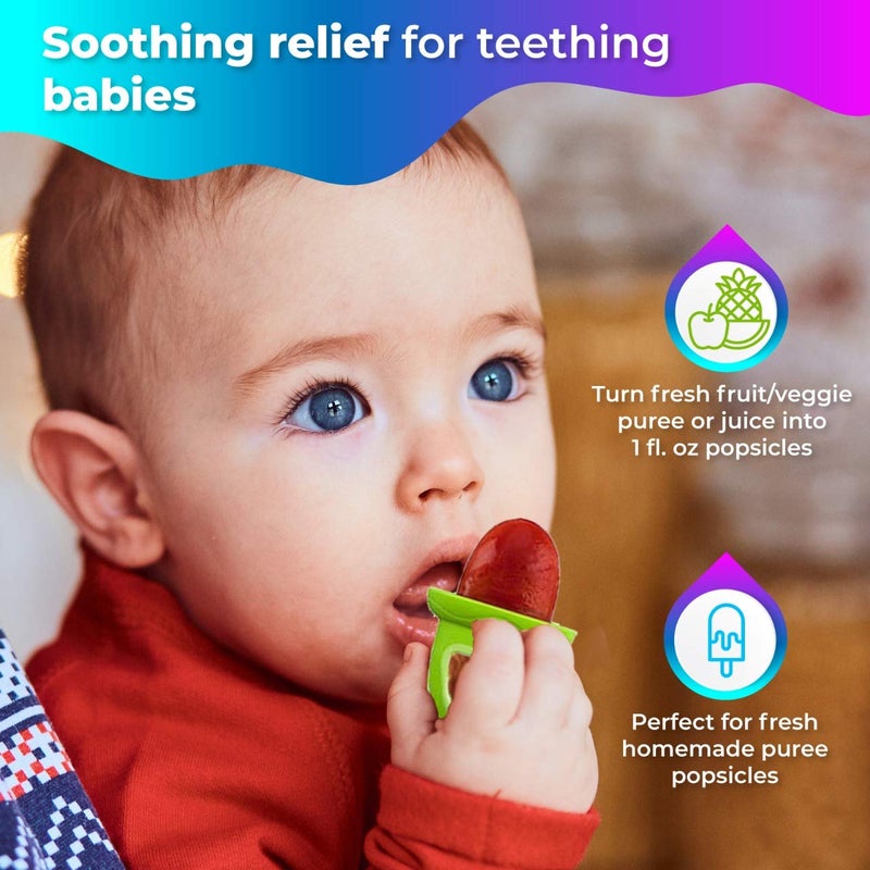 Nuby Garden Fruitsicle Replacement Handles, 4 Count, Muli-Color - Image 4