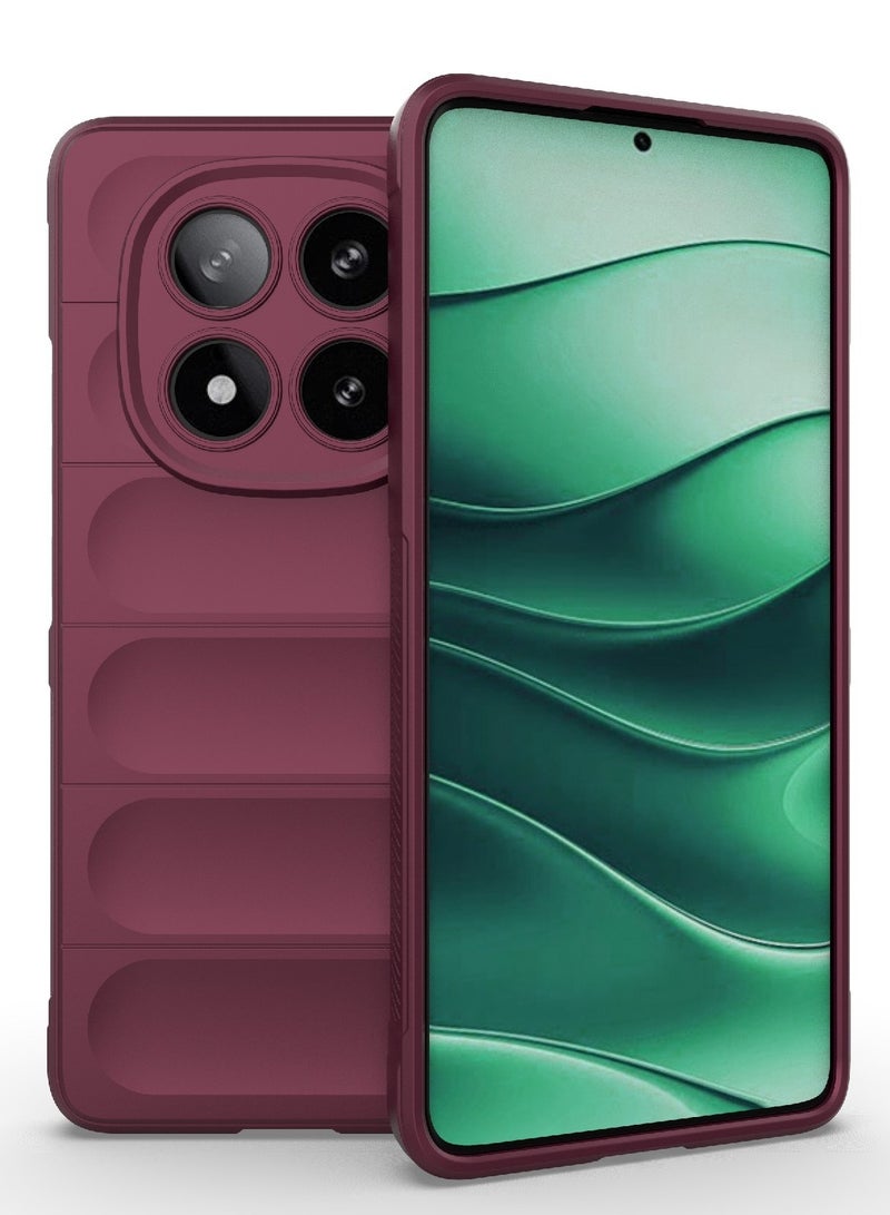 جراب موبايل ماجيك شيلد  سيليكون مضاد للصدمات وحمايه للكاميرا متوافق  Redmi Note 14 Pro 4G (نبيتي) - Image 1