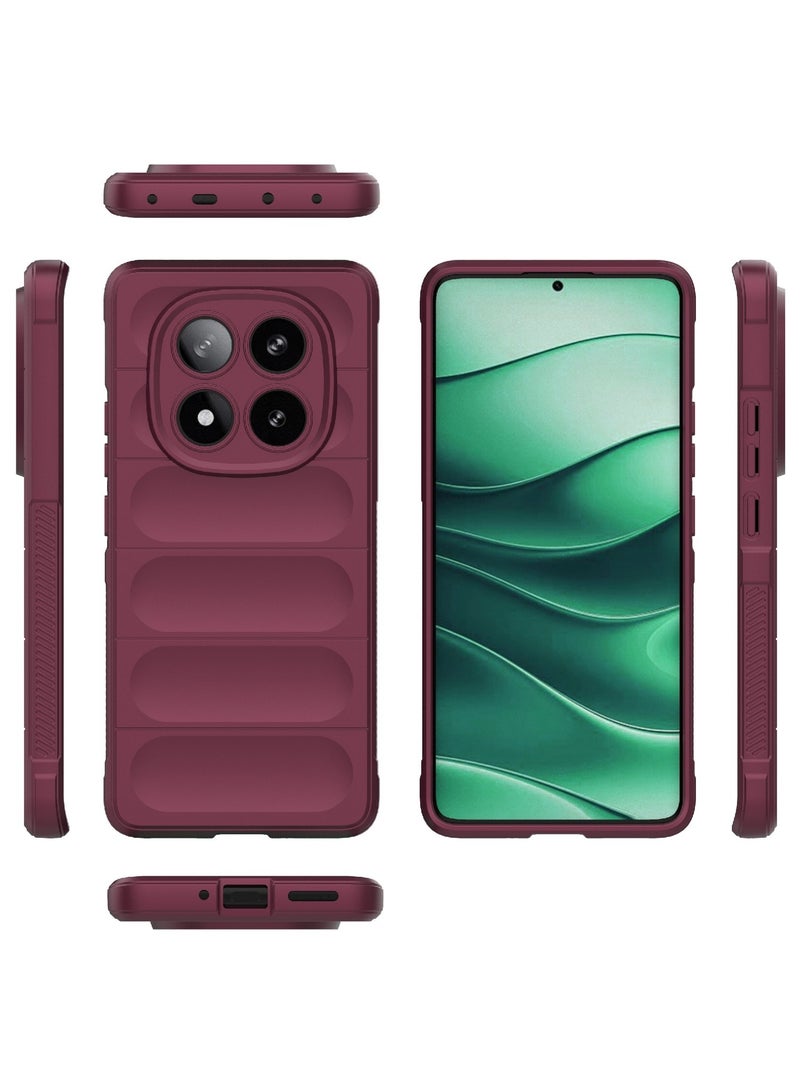 جراب موبايل ماجيك شيلد  سيليكون مضاد للصدمات وحمايه للكاميرا متوافق  Redmi Note 14 Pro 4G (نبيتي) - Image 2