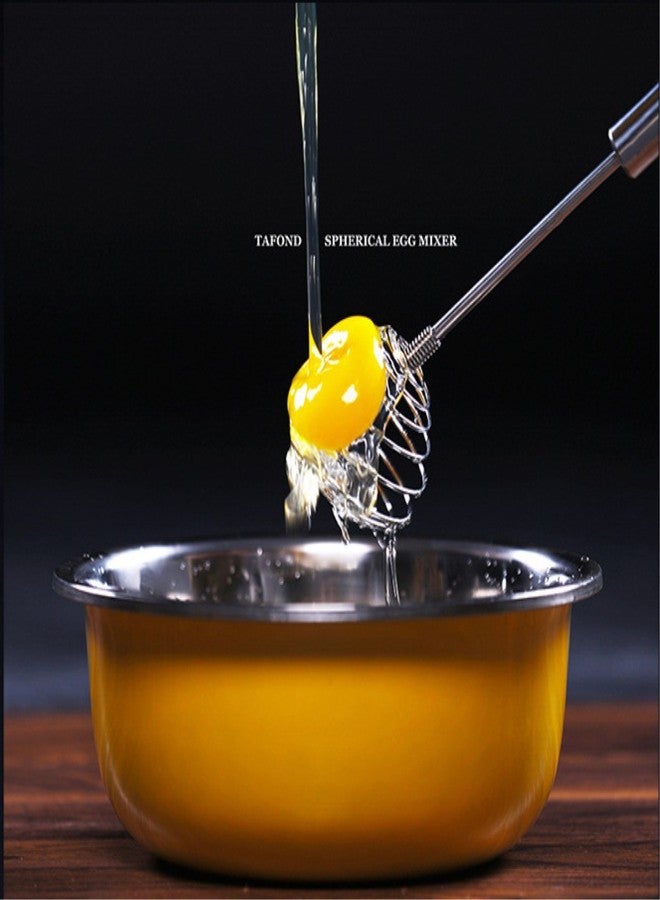 kakamono Egg Whisk Egg Beater Stainless Steel Balloon Galaxy Spring Whisk Egg Beater Milk Blender for Blending, Whisking, Beating & Stirring - Image 4