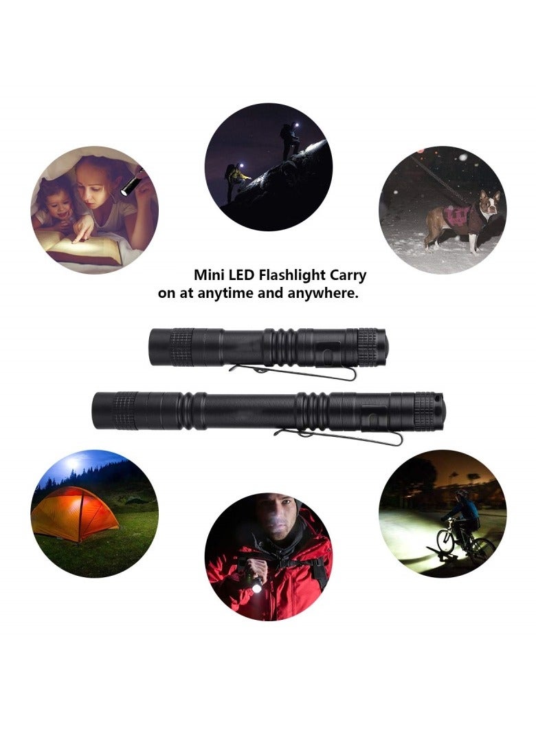 AROAQ Mini LED Pen Light, Portable Hot Bright USB Rechargeable Flashlight, Compact And Lightweight Pocket Torch, Ultra Bright High Lumens Handheld Light For Camping Outdoor, (1pc, Large)  - Image 3