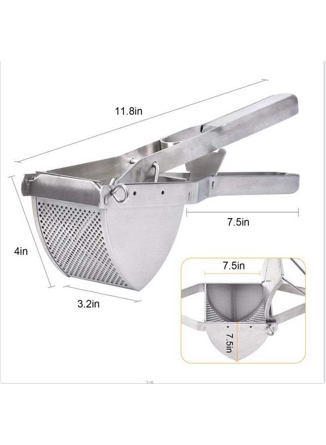 CUGLB Potato Ricer, CUGLB Stainless Steel Professional Ricer for Mashed Vegetables and Kitchen Tool, Mash Potato Masher for Creamy Mashed Vegetables - Image 3