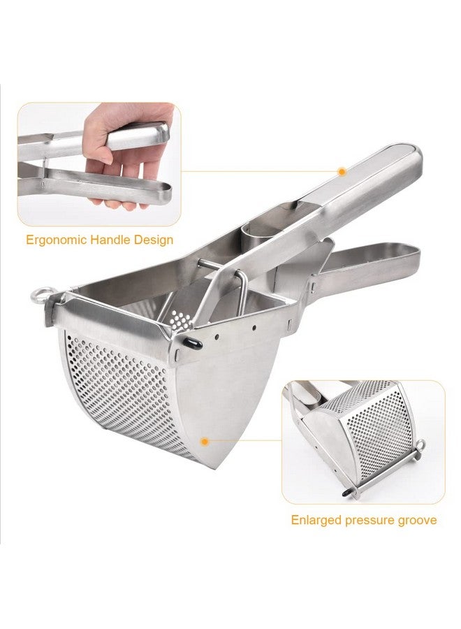 CUGLB Potato Ricer, CUGLB Stainless Steel Professional Ricer for Mashed Vegetables and Kitchen Tool, Mash Potato Masher for Creamy Mashed Vegetables - Image 4