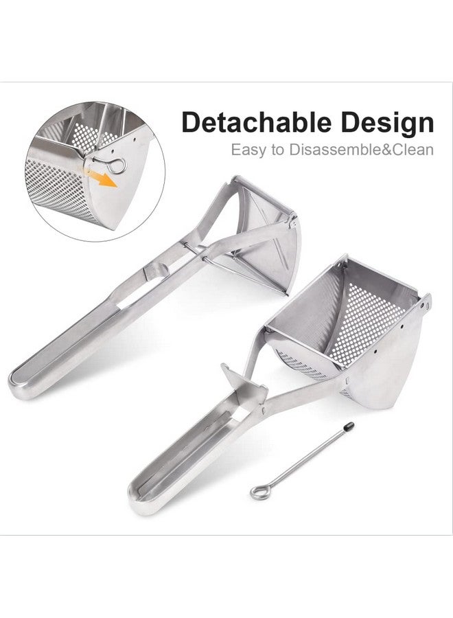 CUGLB Potato Ricer, CUGLB Stainless Steel Professional Ricer for Mashed Vegetables and Kitchen Tool, Mash Potato Masher for Creamy Mashed Vegetables - Image 5