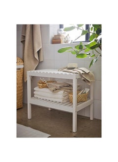 Zaboon Bench, White, 58X38 Cm  - Image 2