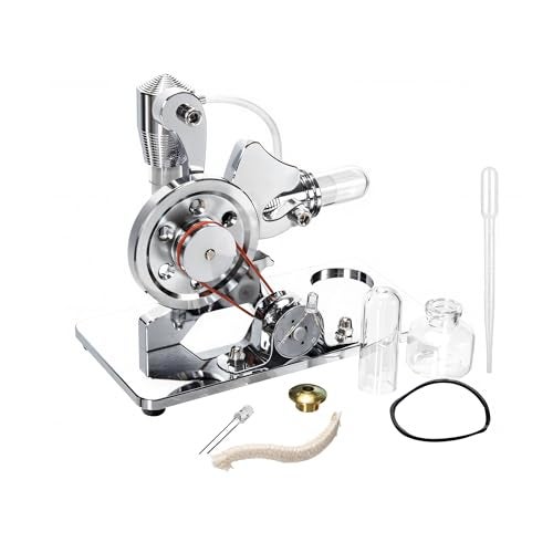 Sunnytech Hot Air Stirling Engine Motor Model Educational Toy Electricity Generator Colorful LED SC SC005 - Image 1