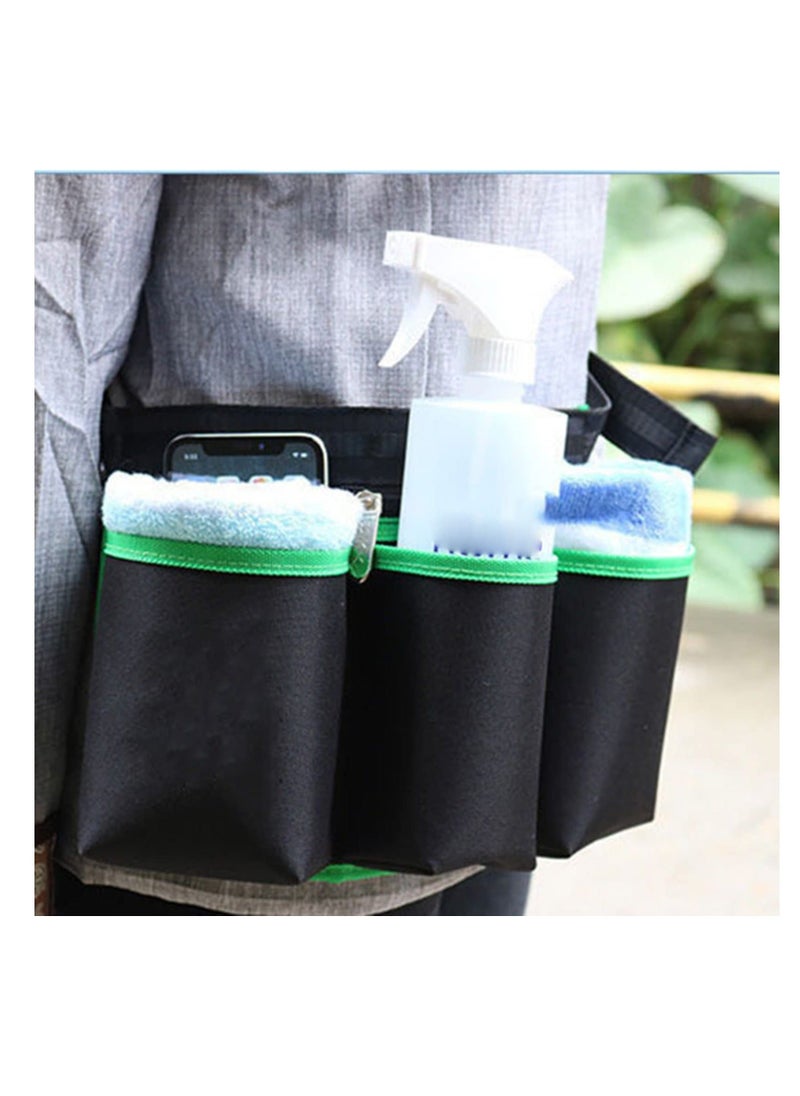 Y&D - Waist Tools Bag Adjustable Tool Pouch with Tightness Zipper Seal Buckle Design for Holding Various Cleaning or Gardening Tools Waterproof Oxford Cloth Cleaner's Bag - Image 1