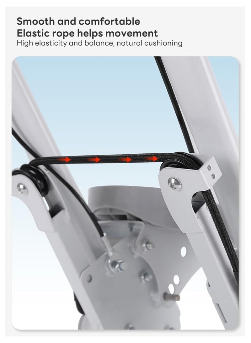 سوفام ماكينة تسلق السلالم المتعددة الوظائف الداخلية، قابلة للطي، دواسة قابلة للضبط ثلاثية السرعات، سعة حمل 150 كجم (مع أجهزة القياس الإلكترونية) - Image 4