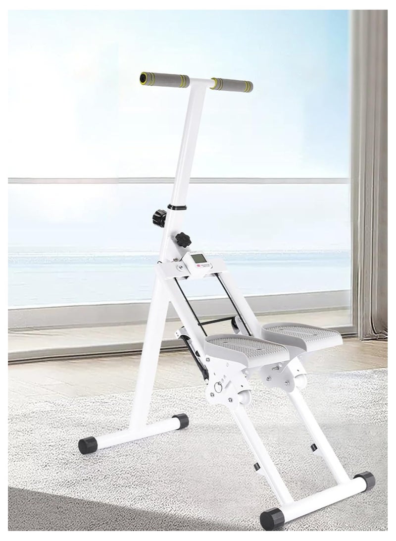 سوفام ماكينة تسلق السلالم المتعددة الوظائف الداخلية، قابلة للطي، دواسة قابلة للضبط ثلاثية السرعات، سعة حمل 150 كجم (مع أجهزة القياس الإلكترونية) - Image 2