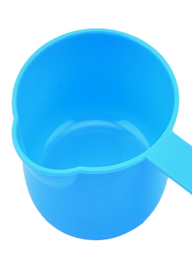 Teensery 11 Pcs Plastic Measuring Spoons and Cups Set for Home Kitchen Baking Cooking, Blue - Image 4