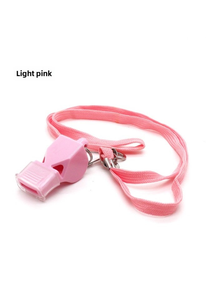 Generic High-frequency Plastic Whistle Sports Teacher Lifeguard Emergency Outdoor Whistle Basketball Volleyball Game Referee-Color:Fox Light Powder + Tooth Protection + Lanyard + Opp Bag - Image 1
