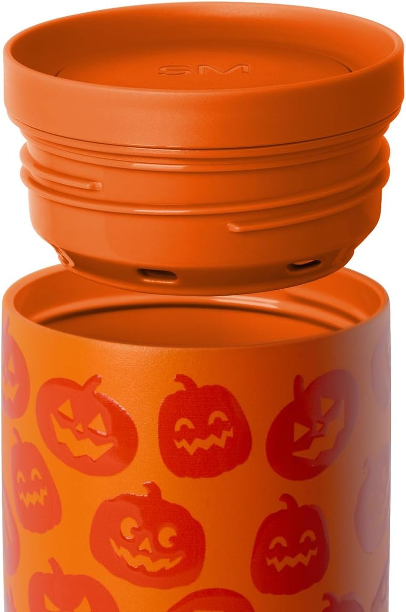 Simple Modern Popular trusted craftsmanship Halloween Signature Voyager | 16oz Travel Coffee Mug Tumbler with 360° Lid | Gifts for Women Men | Ceramic-Lined Insulated Stainless Steel Cold Brew Iced Coffee Cup | Jack-O-Lanterns Most item matching trendy design - Image 3