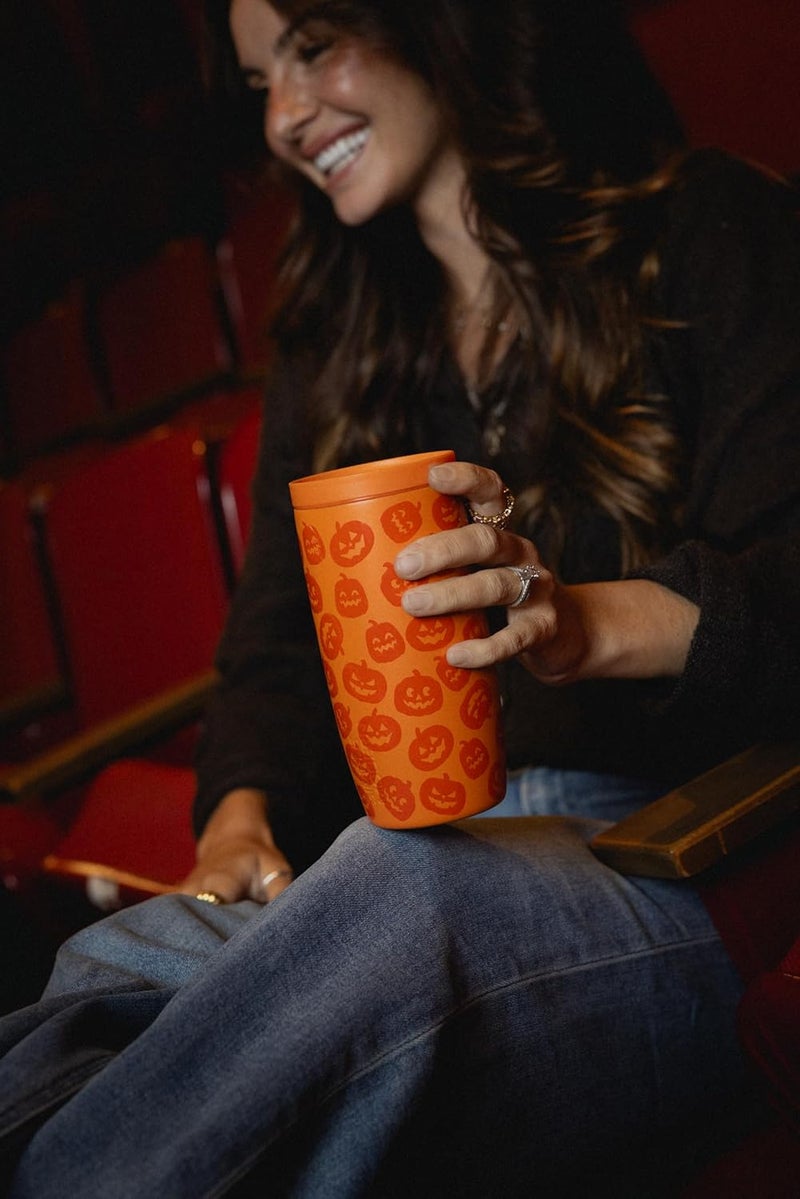 Simple Modern Popular trusted craftsmanship Halloween Signature Voyager | 16oz Travel Coffee Mug Tumbler with 360° Lid | Gifts for Women Men | Ceramic-Lined Insulated Stainless Steel Cold Brew Iced Coffee Cup | Jack-O-Lanterns Most item matching trendy design - Image 1
