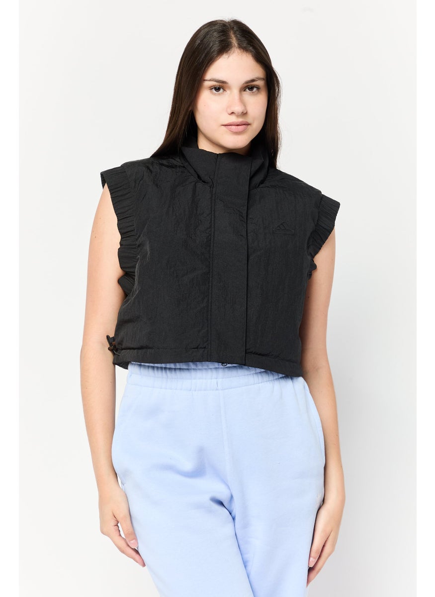 Adidas Women Sportswear Fit Outdoor Vest Jacket, Black  - Image 1