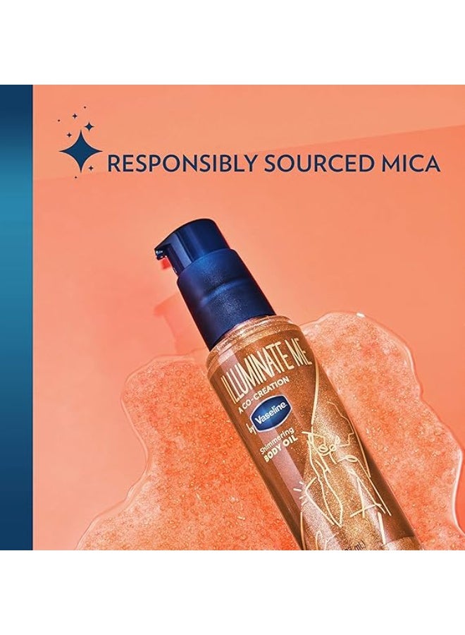 فازلين زيت الجسم المتلألئ للبشرة الغنية بالميلانين يضيء البشرة بلمسة نهائية من اللمعان للبشرة المتوهجة 3.3 اونصة من لومينيت مي - Image 3