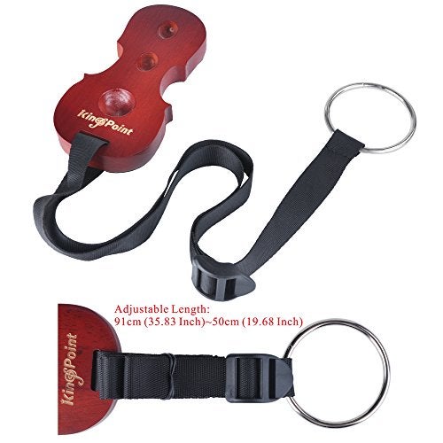 KingPoint Solid Wood Cello Endpin Rest Non-slip Stopper Anchor Protector in Cello Shape 3 Holes Holder - Image 5