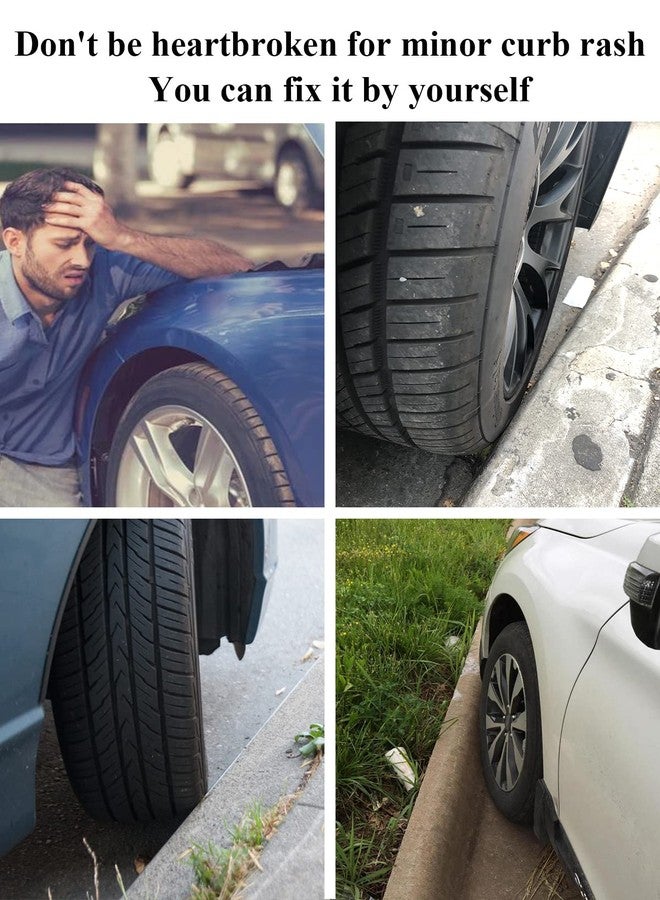 SYOAUTO قلم طلاء SYOAUTO لإصلاح خدوش حواف عجلات سيارة تسلا موديل Y مقاس 20 بوصة (أسود مطفي/ساتان) - Image 2