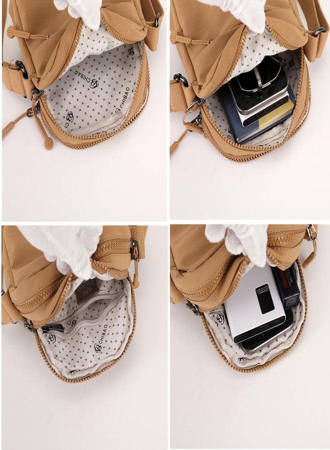 BEFUNIRISE Casual Nylon Crossbody Purse Bag Waterproof Lightweight Shoulder Bag for Women Handbag (A-beige) - Image 5