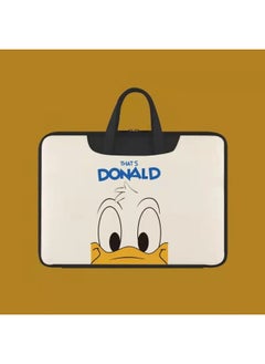 Generic Cartoon Laptop Bag For Men And Women For Apple Laptop Handbag Diving Material MacBook-Color:Donald Duck Contrast Color -Dimensions:13 Inch  - Image 1