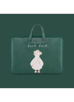 Generic Cartoon Laptop Bag For Men And Women For Apple Laptop Handbag Diving Material MacBook-Color:Donald Duck Contrast Color -Dimensions:13 Inch  - Image 2