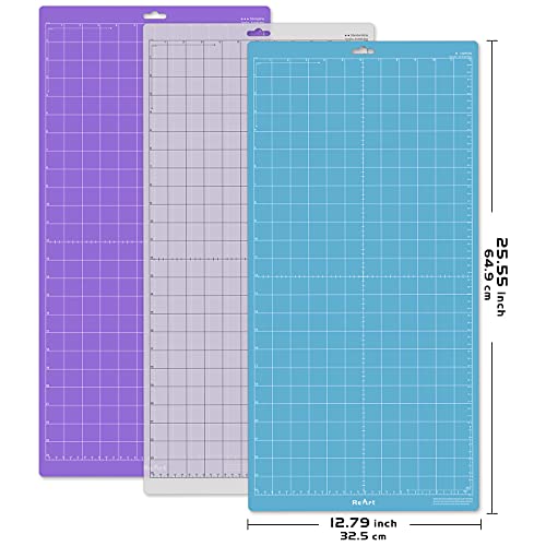 ReArt Cutting Mat Variety for Silhouette Cameo 43213 Packs 12 x 24 Strong Standard Light Grip Adhesive Cut Mat - Image 3