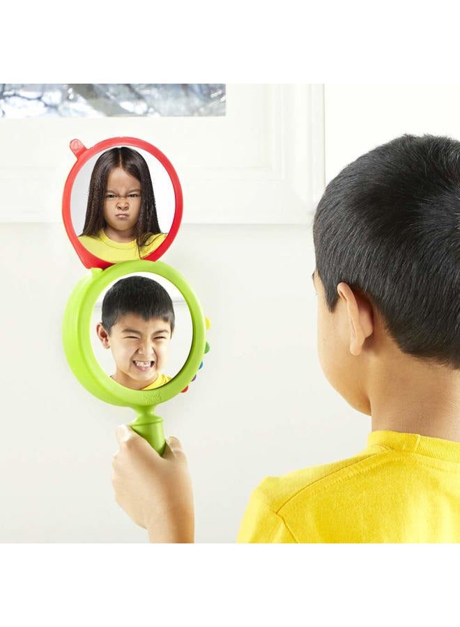 hand2mind See My Feelings Mirror, Play Therapy Toys, Mindfulness for Kids, Emotional Regulation for Kids, Social Emotional Learning Activities, Calm Down Corner Supplies, Calming Corner (Set of 1) - Image 5