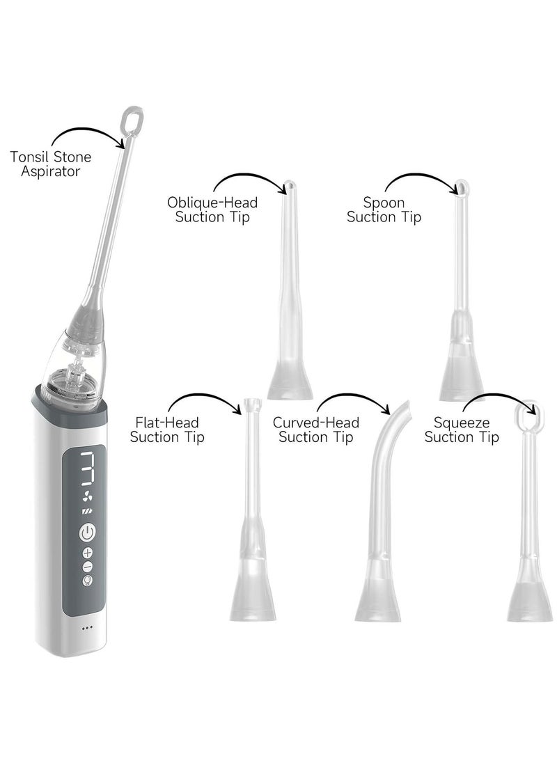 Ru syanl Electronic Vacuum Tonsil Stone Remover Fight Bad Breath Tonsil Stone Removal Tool with Suction 3 Suction Mode Fight Bad Breath Tonsil Stone  - Image 3
