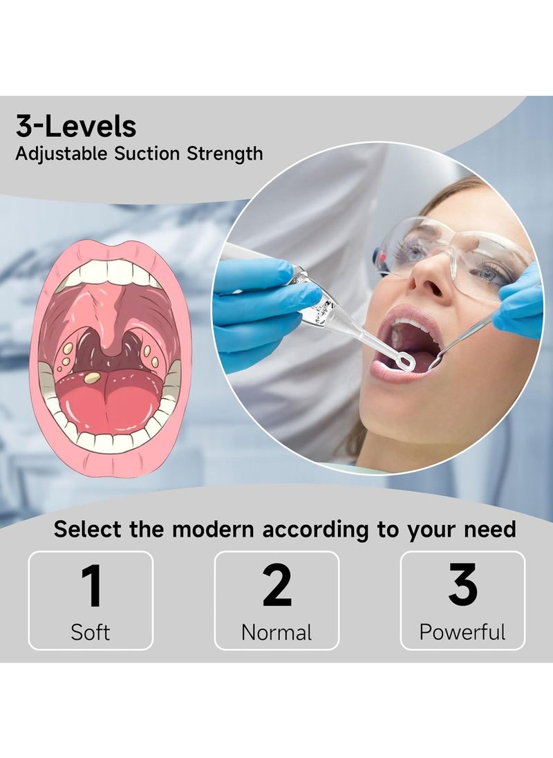 Ru syanl Electronic Vacuum Tonsil Stone Remover Fight Bad Breath Tonsil Stone Removal Tool with Suction 3 Suction Mode Fight Bad Breath Tonsil Stone  - Image 4