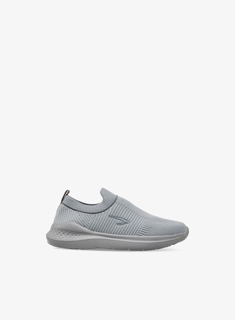 Dash Textured Slip-On Sports Shoes with Pull Tab - Image 1