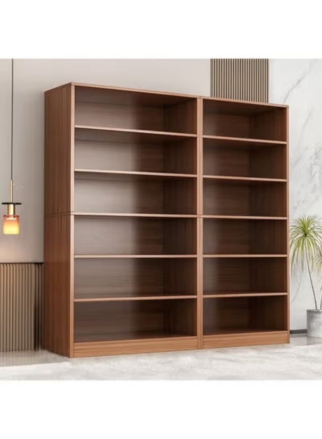 زي سي إم - هابي Modern Solid Wood Bookshelf Floor Rack Wall Mounted Corner Storage Bookcase and Display Cabinet for Living Room - Image 1