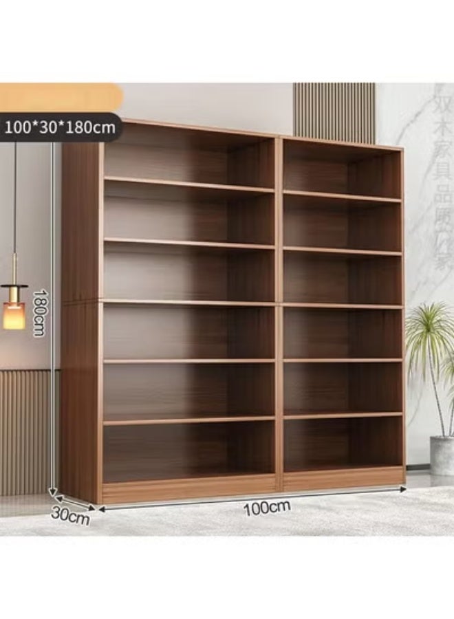 زي سي إم - هابي Modern Solid Wood Bookshelf Floor Rack Wall Mounted Corner Storage Bookcase and Display Cabinet for Living Room - Image 2