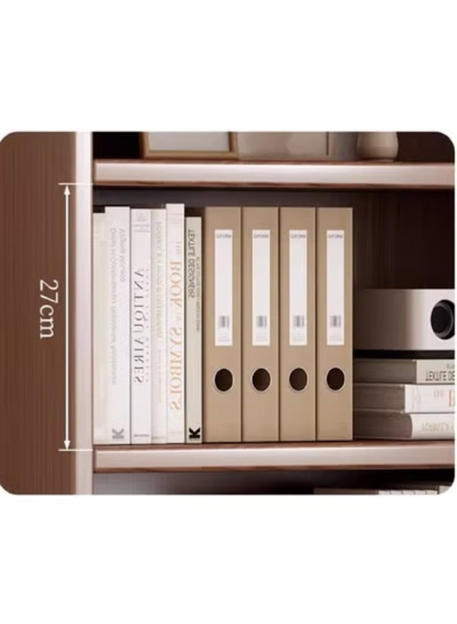 زي سي إم - هابي Modern Solid Wood Bookshelf Floor Rack Wall Mounted Corner Storage Bookcase and Display Cabinet for Living Room - Image 3