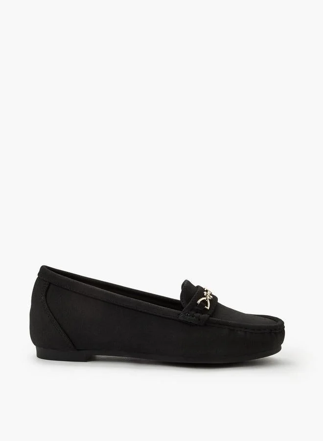 Women Metal Accent Loafers