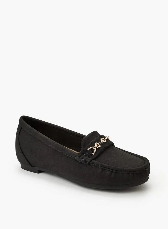 Le Confort BLACK Women Metal Accent Loafers for Women | Best Price UAE