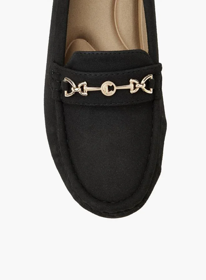 Le Confort BLACK Women Metal Accent Loafers for Women | Best Price UAE