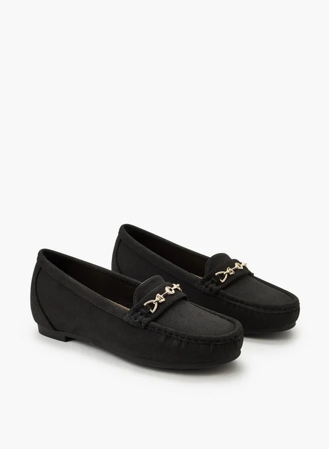 Le Confort BLACK Women Metal Accent Loafers for Women | Best Price UAE