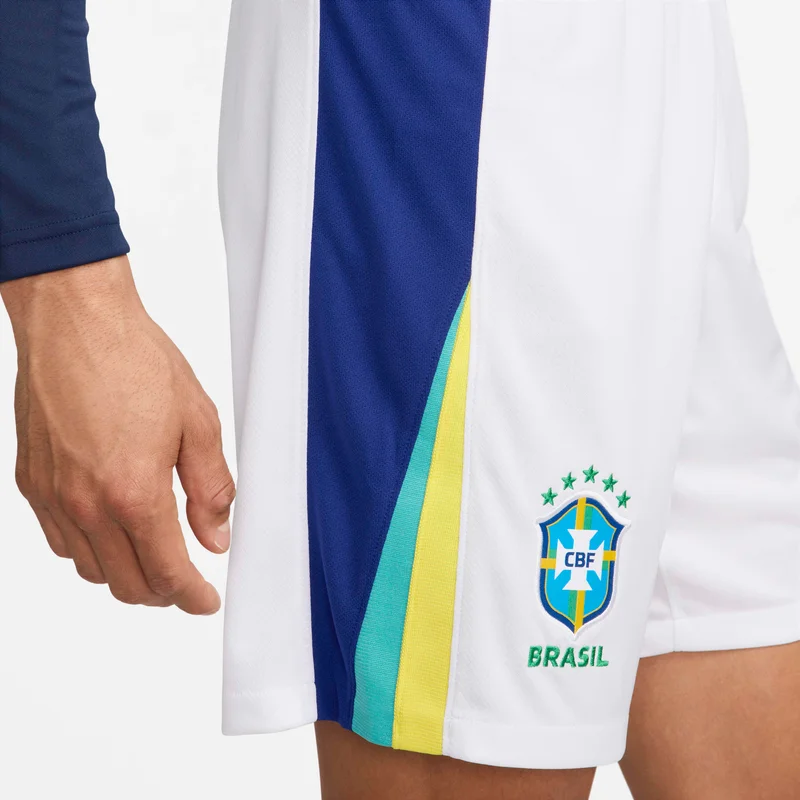 Nike Men's Brazil 2024 Stadium Away Dri-FIT Football Replica Shorts