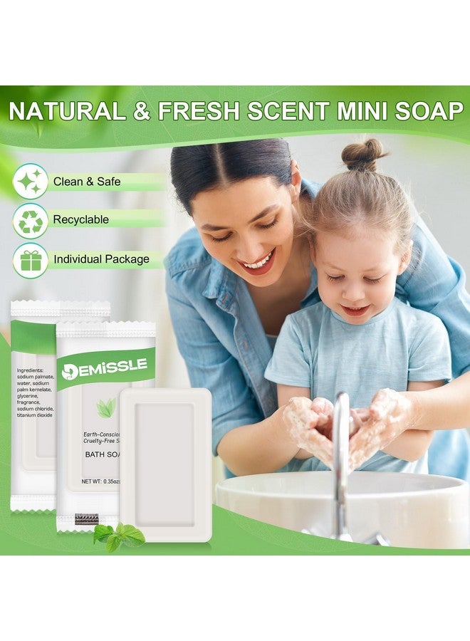 Demissle 0.35 Ounce Travel Size Soap Bars Face and Body Bar Soap Small Travel Individually Wrapped Hotel for Vacation, Hospitality Hotels, Rentals, Camping, Guest Room(200 Pcs) - Image 3