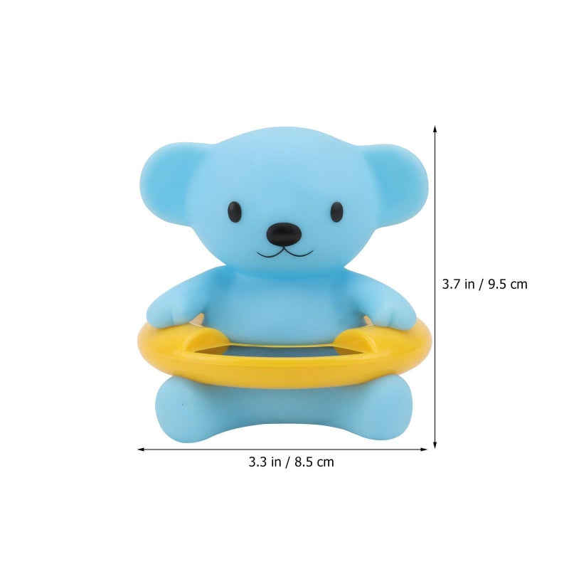 Bear Shaped Baby Bath Thermometer For Safe Water Temperature Sky Blue Shower Accessory - Image 3