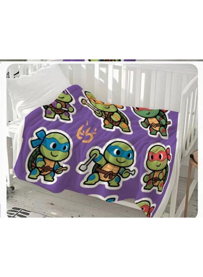 عام بطانية رقيقة من الفانيلا (دافئة ومريحة، ومناسبة للنوم واستخدام الألعاب وإزالة الغبار ومقاومة للرمل) 150 سم * 200 سم - 860 - Image 3