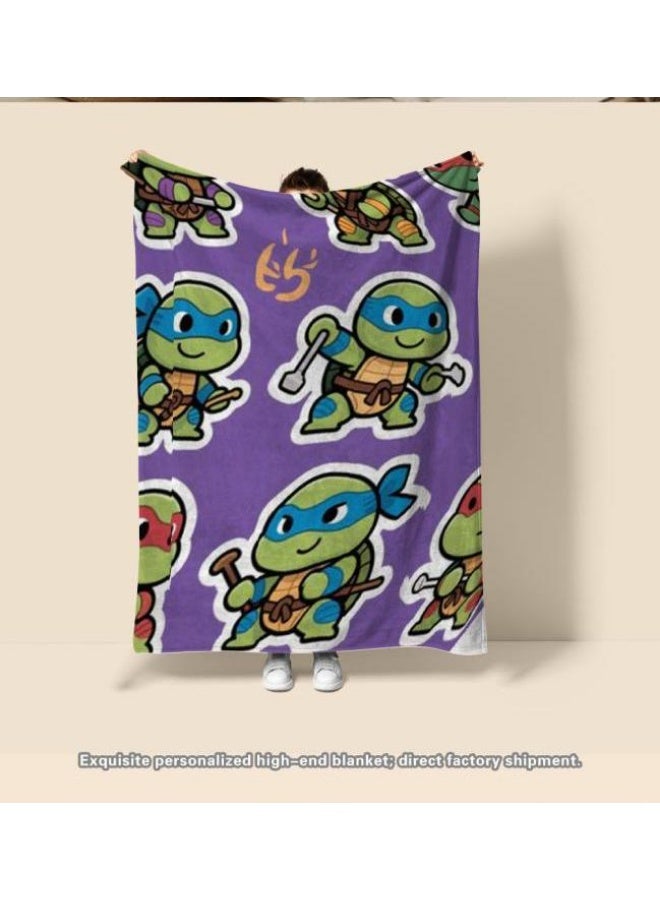 عام بطانية رقيقة من الفانيلا (دافئة ومريحة، ومناسبة للنوم واستخدام الألعاب وإزالة الغبار ومقاومة للرمل) 150 سم * 200 سم - 860 - Image 4