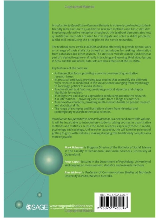 Introduction to Quantitative Research Methods: An Investigative Approach  - Image 2