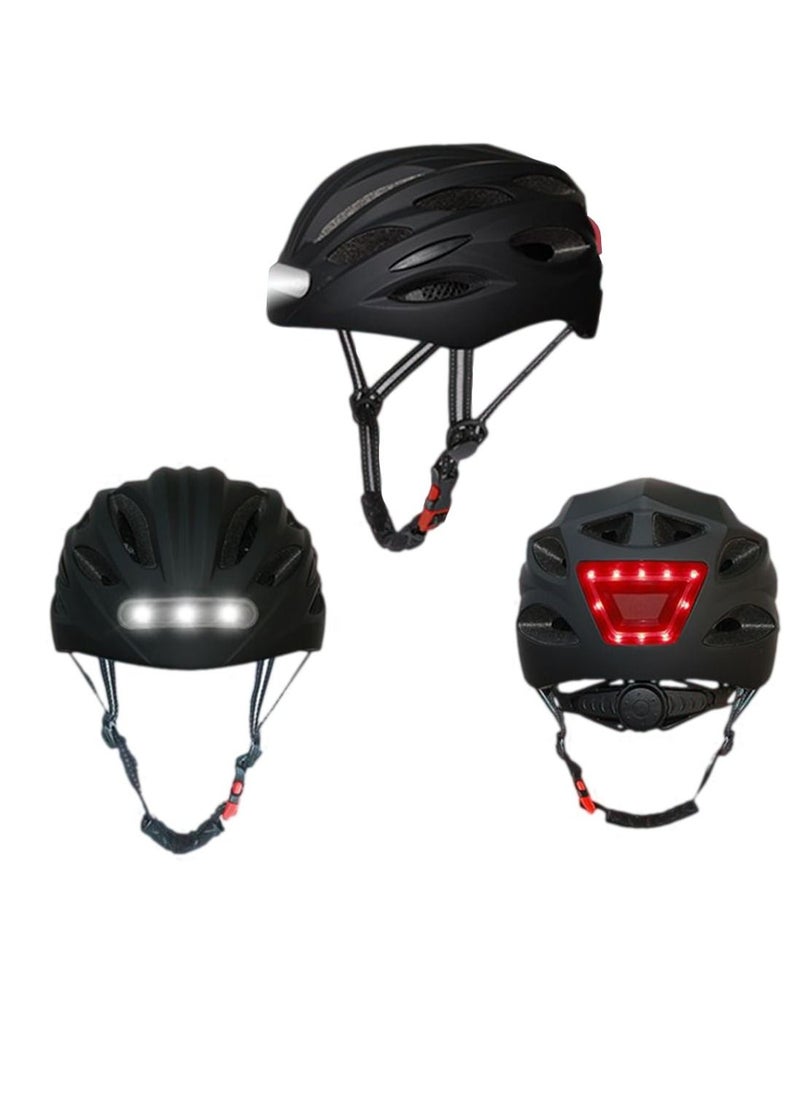 Outdoor Sports - Helmet with front and back Chargeable Led Lamp Lights MTB Bike  Skates and Scooter  Helmet for Unisex - Image 1