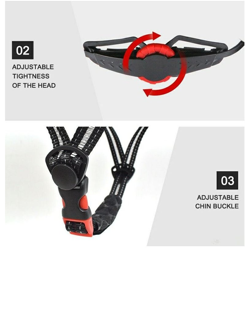 Outdoor Sports - Helmet with front and back Chargeable Led Lamp Lights MTB Bike  Skates and Scooter  Helmet for Unisex - Image 1