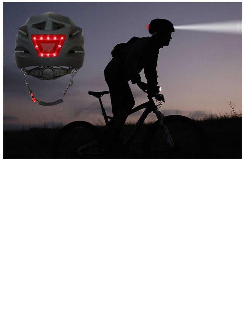 Outdoor Sports - Helmet with front and back Chargeable Led Lamp Lights MTB Bike  Skates and Scooter  Helmet for Unisex - Image 1