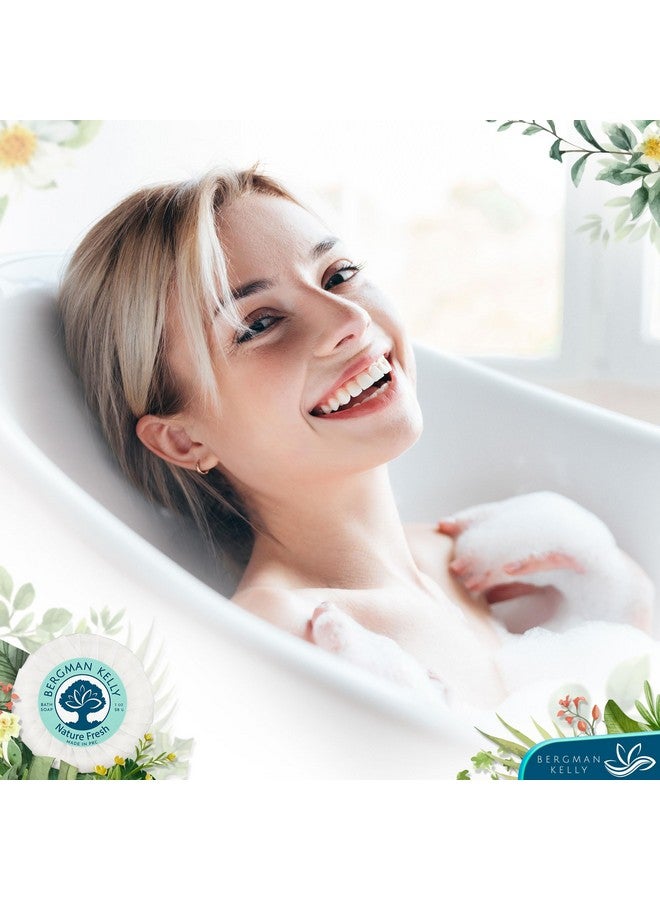 بيرجمان كيلي ألواح صابون الفندق (طبيعية منعشة 0.5 أونصة 100 قطعة) حجم سفر فاخر وسائل الراحة السائبة قالب صابون صغير ملفوف بشكل فردي صابون مستدير أدوات زينة صغيرة لحمام الضيوف في فندق Airbnb - Image 5