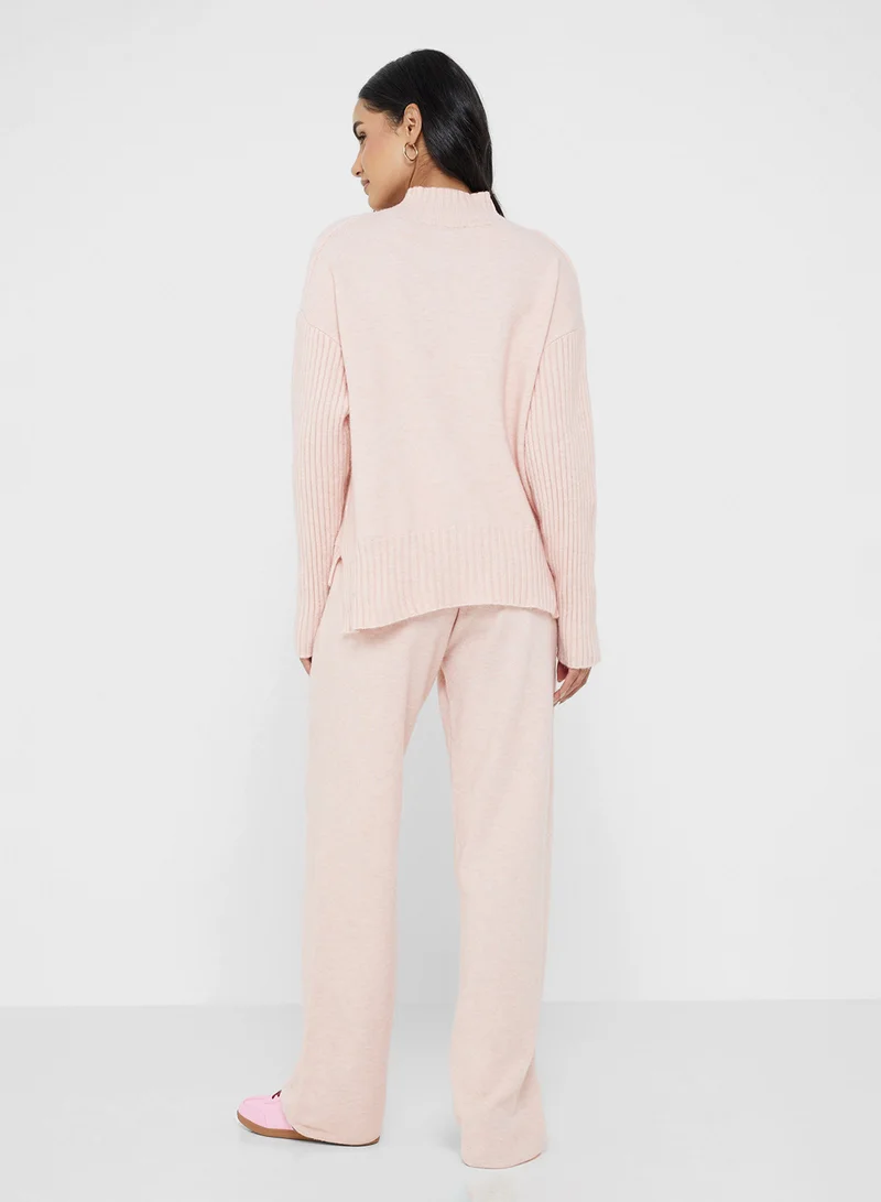 جينجر بيسيكس Cable Knit Sweater & Pant Coord Set